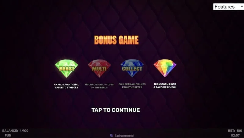 3 Sparking Crowns বোনাস গেম