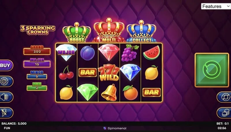 3 Sparking Crowns গেম স্ক্রিন